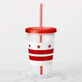 Vaso Acrílico Tumbler acrílico con bandera de Washington DC