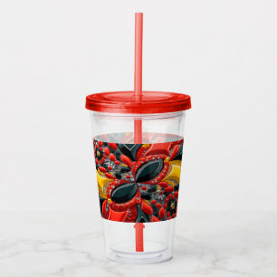 Vaso Acrílico Tumbler acrílico con diseño de colores alemanes