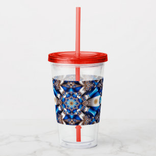Vaso Acrílico Tumbler acrílico con diseño de colores argentinos