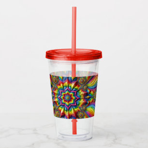 Vaso Acrílico Tumbler acrílico con diseño de colores LGBTQ