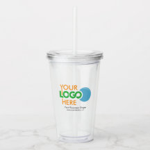 Tumbler acrílico con logotipo Personalizado sin pa