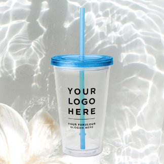 Vaso Acrílico Tumbler acrílico con logotipo personalizado sin pa