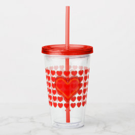 Vaso Acrílico Tumbler acrílico - Corazón