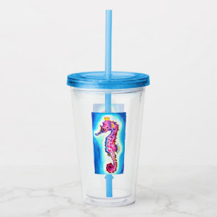 Vaso Acrílico Tumbler acrílico de caballito de mar