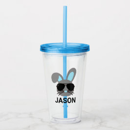 Vaso Acrílico Tumbler acrílico de conejito de Pascua personaliza