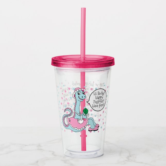 Vaso Acrílico Tumbler acrílico de la Pascua 16 oz Define Dipyoka (Anverso)