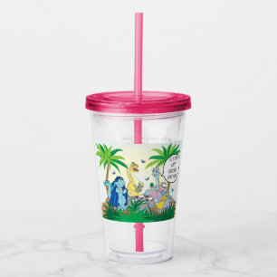 Vaso Acrílico Tumbler acrílico de la Pascua 16 oz Dinosaurio Sed