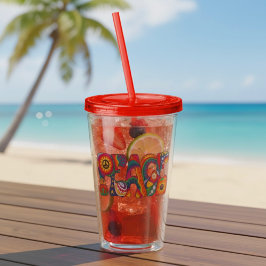 Vaso Acrílico Tumbler acrílico de la paz