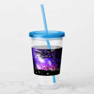 Vaso Acrílico Tumbler acrílico de la Vía Láctea mágica