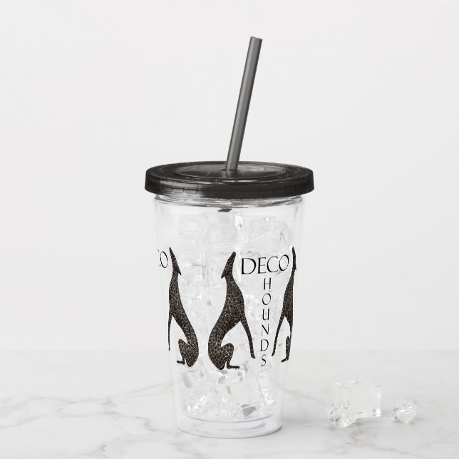 Vaso Acrílico Tumbler acrílico de límites deco (Reverso (hielo))