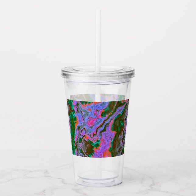 Vaso Acrílico Tumbler acrílico de mármol amargo (Anverso)