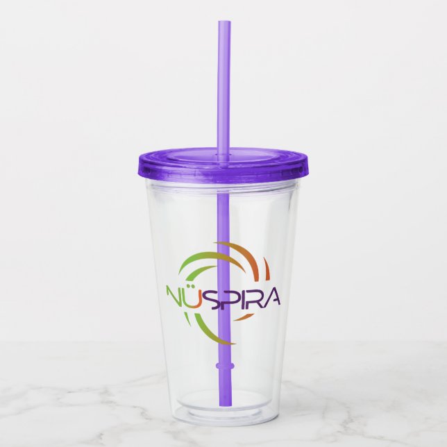 Vaso Acrílico Tumbler acrílico de NüSpira (Anverso)