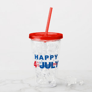 Vaso Acrílico Tumbler acrílico del 4 de julio