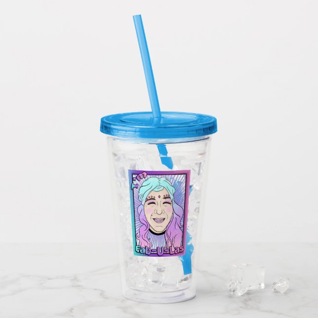 Vaso Acrílico Tumbler acrílico Fab-U-Las de Zer0 (Anverso (hielo))