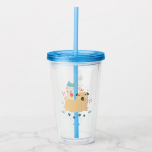 Vaso Acrílico Tumbler acrílico feliz