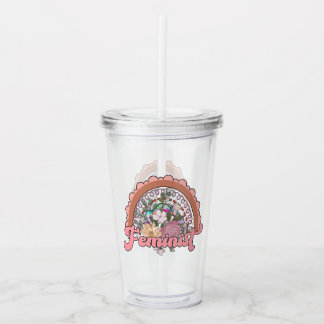 Vaso Acrílico Tumbler acrílico feminista