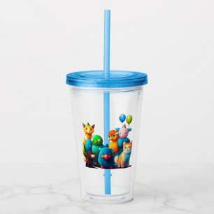 Vaso Acrílico Tumbler acrílico Fiesta del niño