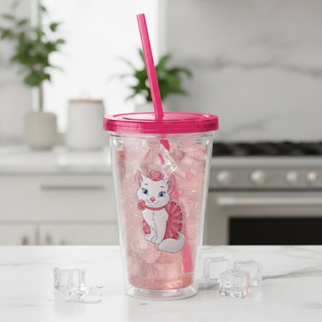 Vaso Acrílico Tumbler Acrílico Kitty (Subido por el creador)