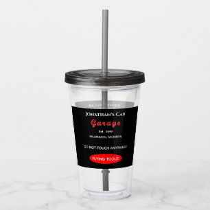 Vaso Acrílico Tumbler acrílico mecánico de garaje doméstico c