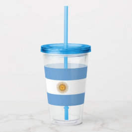 Vaso Acrílico Tumbler acrílico patriótico con bandera de Argenti