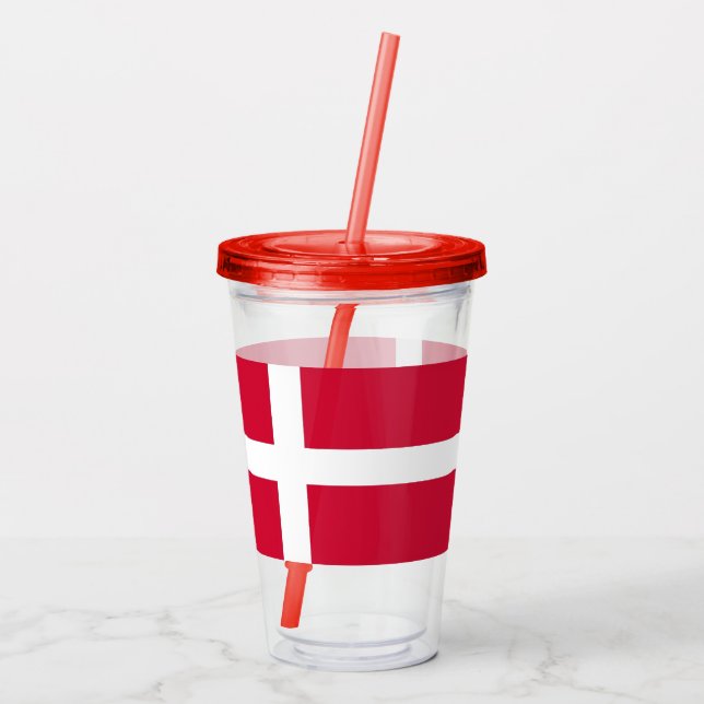Vaso Acrílico Tumbler acrílico patriótico con bandera de Dinamar (Reverso)