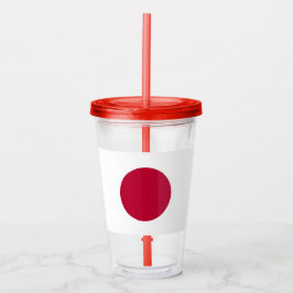 Vaso Acrílico Tumbler acrílico patriótico con bandera de Japón