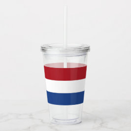 Vaso Acrílico Tumbler acrílico patriótico con bandera de los Paí