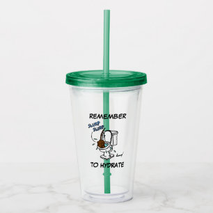 Vaso Acrílico Tumbler acrílico "Recuerde hidratar"