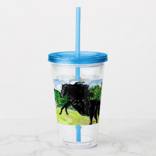 Vaso Acrílico Tumbler acrílico: Stallion negro