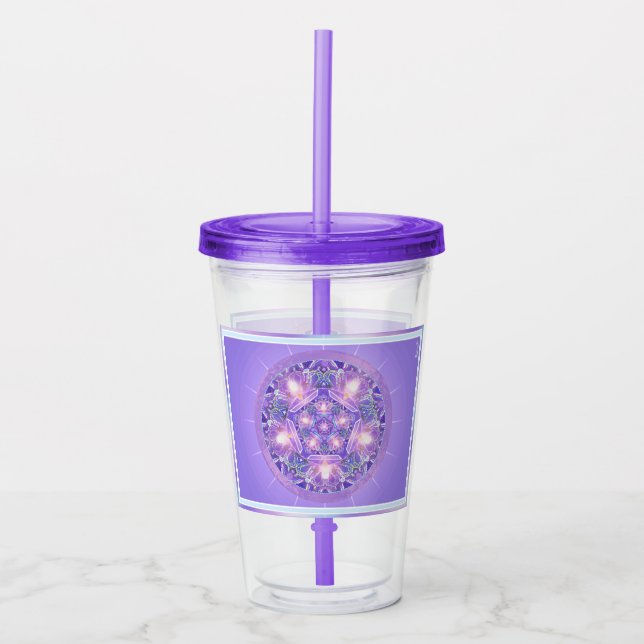 Vaso Acrílico Tumbler acrílico W1 púrpura (Anverso)