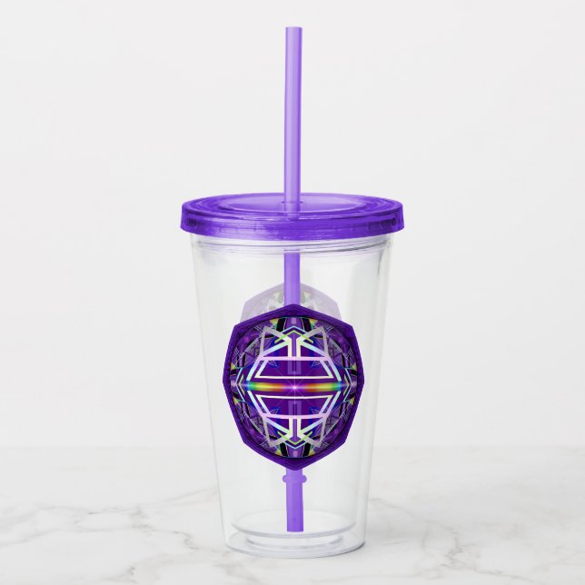 Vaso Acrílico Tumbler acrílico W3 púrpura (Anverso)