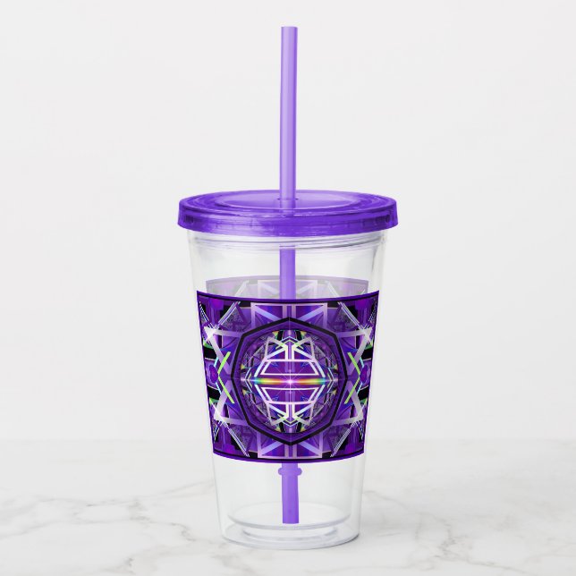 Vaso Acrílico Tumbler acrílico W3 púrpura (Anverso)