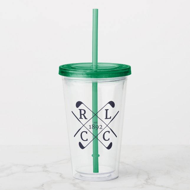 Vaso Acrílico Tumbler aislado de plástico RLCC (Anverso)