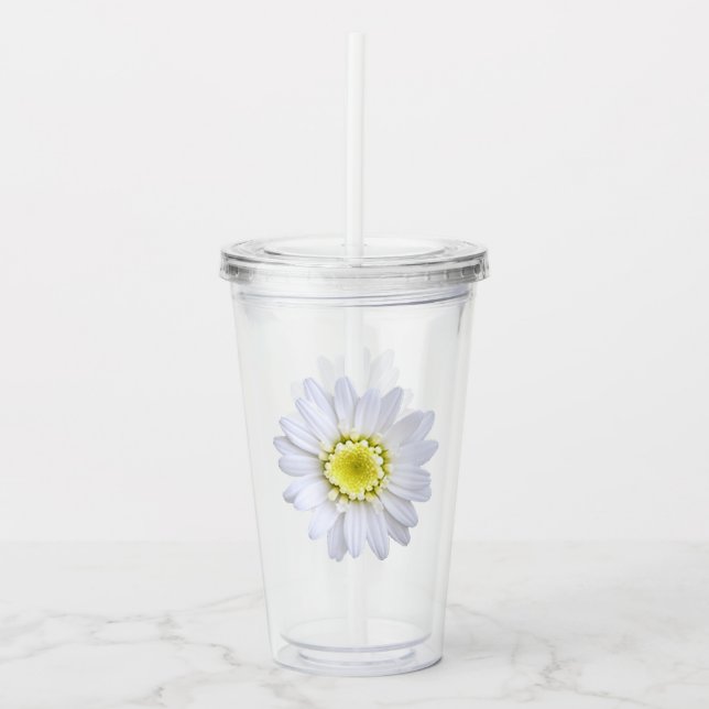 Vaso Acrílico Tumbler - Daisy (Anverso)