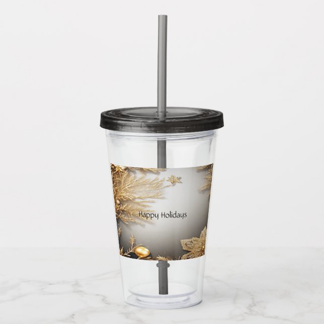 Vaso Acrílico Tumbler de acrílico de vacaciones con decoración d (Anverso)