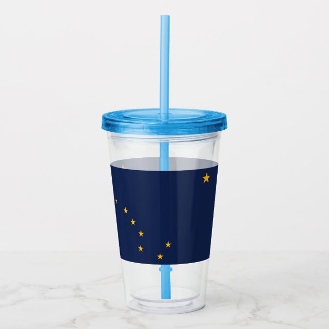Vaso Acrílico Tumbler de acrílico patriótico con bandera de Alas (Anverso)