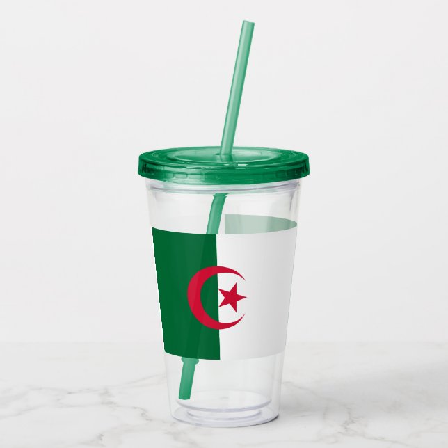 Vaso Acrílico Tumbler de acrílico patriótico con bandera de Arge (Reverso)