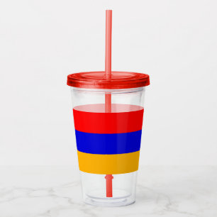 Vaso Acrílico Tumbler de acrílico patriótico con bandera de Arme