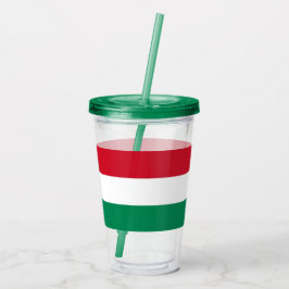 Vaso Acrílico Tumbler de acrílico patriótico con bandera de Hung