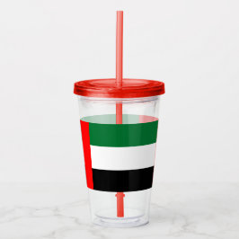 Vaso Acrílico Tumbler de acrílico patriótico con bandera de los