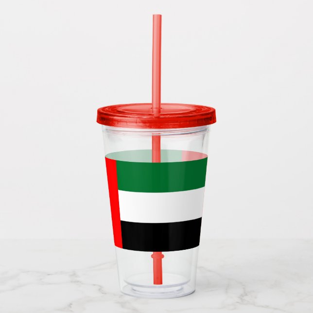 Vaso Acrílico Tumbler de acrílico patriótico con bandera de los  (Anverso)