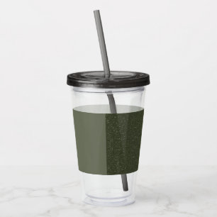 Vaso Acrílico Tumbler de acrílico verde de mosaico de ruido divi