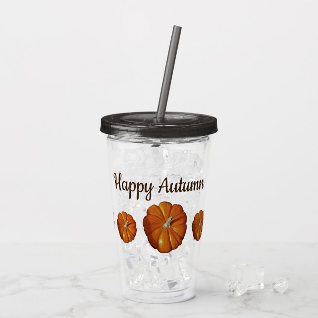 Vaso Acrílico Tumbler de calabaza (Reverso (hielo))