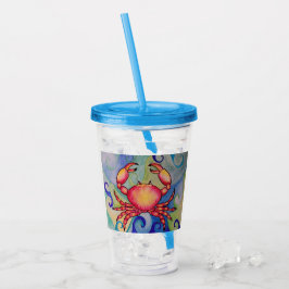 Vaso Acrílico Tumbler de cangrejo feliz