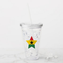 Vaso Acrílico Tumbler de la bandera de Ghana