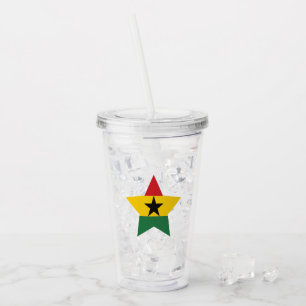 Vaso Acrílico Tumbler de la bandera de Ghana