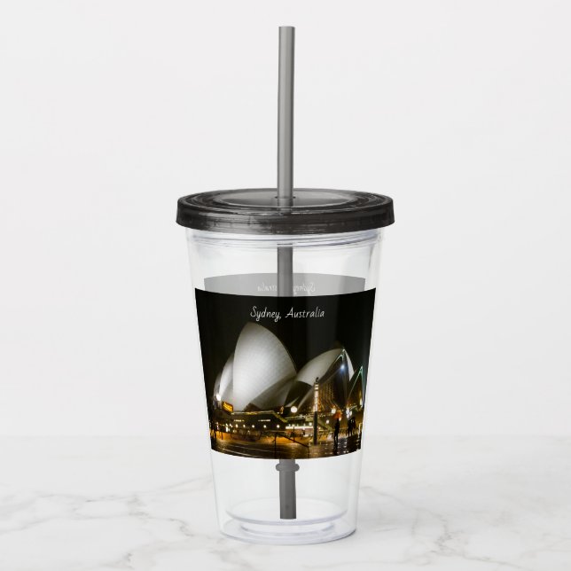 Vaso Acrílico Tumbler de la ópera de Australia en Sydney (Anverso)