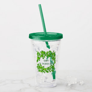 Vaso Acrílico Tumbler de plástico acrílico del Día de San Patric