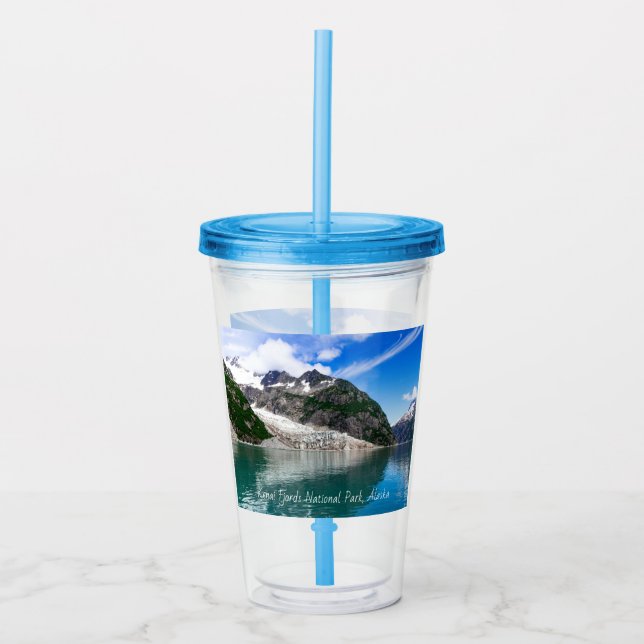 Vaso Acrílico Tumbler de recuerdo de Alaska (Anverso)