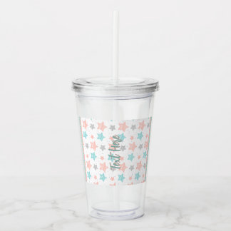 Vaso Acrílico Tumbler de texto personalizado | Tumbler de acríli